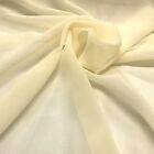 Silk Georgette Chiffon Fabric Solid 100% Silk 10mm 44" wide Sold BTY Many Colors