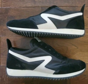 RAG & BONE NEW YORK RETRO RUNNER BLACK/WHITE SNEAKERS WOMEN'S SIZE US7.5 EUR37.5 - Picture 1 of 9