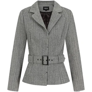 Zuri Jacket Collectif Uk10 40s Herringbone - Picture 1 of 6