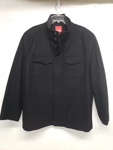 IZOD Mens Wool Blend PEACOAT XXL 2XL  Black New Without Tags - Picture 1 of 15