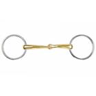 Shires Brass Alloy Curved Loose Ring Snaffle 