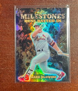 1999 Topps Finest Mark McGwire RBI Milestones REFRACTOR🌈🔥MINT💎/1,400⭐️