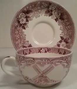 Jonroth Old English Staffordshire Ware England Cape Cod Mulberry Cup & Saucer - Picture 1 of 3