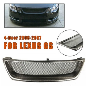Carbon Fiber Front Grill Grille For Lexus GS GS300 GS350 GS430 4-Door 2006-2007 - Picture 1 of 6