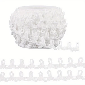 20Yard Long Elastic Polyester Button Straps For Shirt Dress Jackets Clothing - Picture 1 of 10