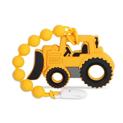 Baby Construction Vehicles Teething Toys,Food Grade Silicone Teether with One... - Image 1 of 4