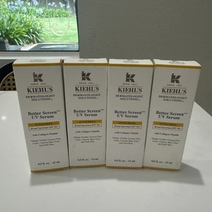 4x New Kiehl's Better Screen UV Serum SPF 50+ 15ml/ 0.5oz Ea Exp 2026 New Minis - Picture 1 of 3