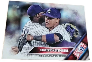 2016 Topps US221 Didi Gregorius Starlin Castro New York Yankees Baseball Card N6 - Picture 1 of 2