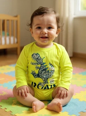 Osh Kosh B'Gosh Baby мальчиков рубашка и боди цельный длинным рукавом 12 М 18 М 24 М новый - Изображение 1 из 4