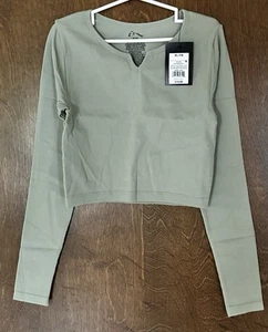 Art Class Girl's Size X Large (14) Long Sleeve Top Olive Green - Picture 1 of 7