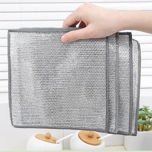 10pcs Non-stick Wire Dishwashing Rags Kitchen Stovetop Dishwashing Kitchen - Picture 1 of 12