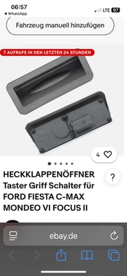 Heckklappenöffner Ford Fiesta neu - Bild 1 von 4