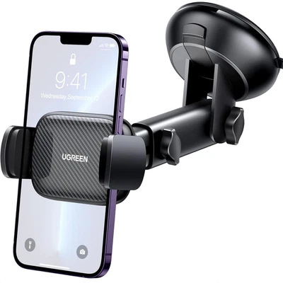 UGREEN Car Phone Holder Windscreen Mount Dashboard Phone Automobile Cradles  - Image 1 of 4