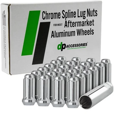 Chrome Lug Nuts for 2022 Chevrolet Silverado 1500 LTD with Aftermarket Wheels - Image 1 of 4