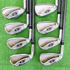 TaylorMade r7 CGB MAX Iron Set 4-9+Pw+Sw M.A.S.2 7 50 PLUS Flex-R 8pcs Lefty - Picture 1 of 12