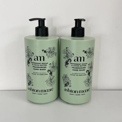 Ashton Moore Peppermint Mocha & Cocoa Butter Hand Wash 750ml x 2 Bottles New - Image 1 of 4