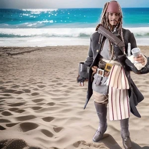 1/6 Scale Pirates Of The Caribbean Jack Sparrow Kitbash Custom - Picture 1 of 3