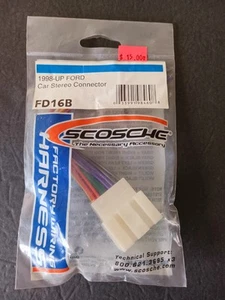 Scosche FD16B Wire Harness To Connect Aftermarket Receiver 1998 - Up Ford FD 16B - Picture 1 of 5