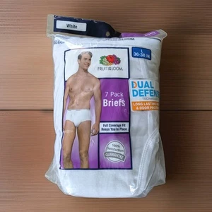 2013 Fruit of the Loom Size LARGE Briefs Tighty Whities (7 PACK)-New Old Stock! - Picture 1 of 2