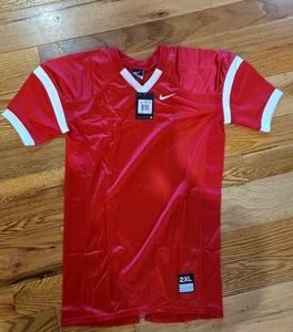 NIKE Red & White Mesh Football Jersey Youth Boy 2XL New With Tags - Picture 1 of 6