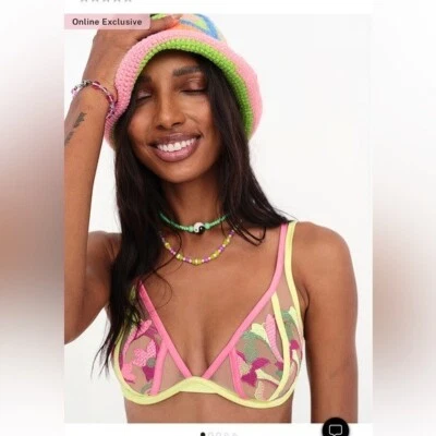 For Love and Lemons Petunia Underwire Bra NWT - Image 1 of 4