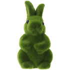 Easter Moss Bunny Figurine Flocked Rabbit Statue Festival Garden Yard Rabbit