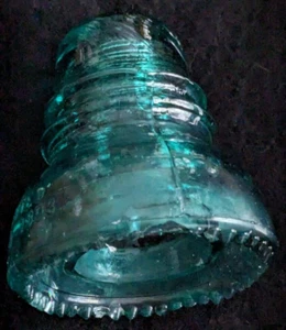 Hemingray Aqua Blue/Green No 40. Patented May 2 1893! Vintage Glass Insulator - Picture 1 of 7