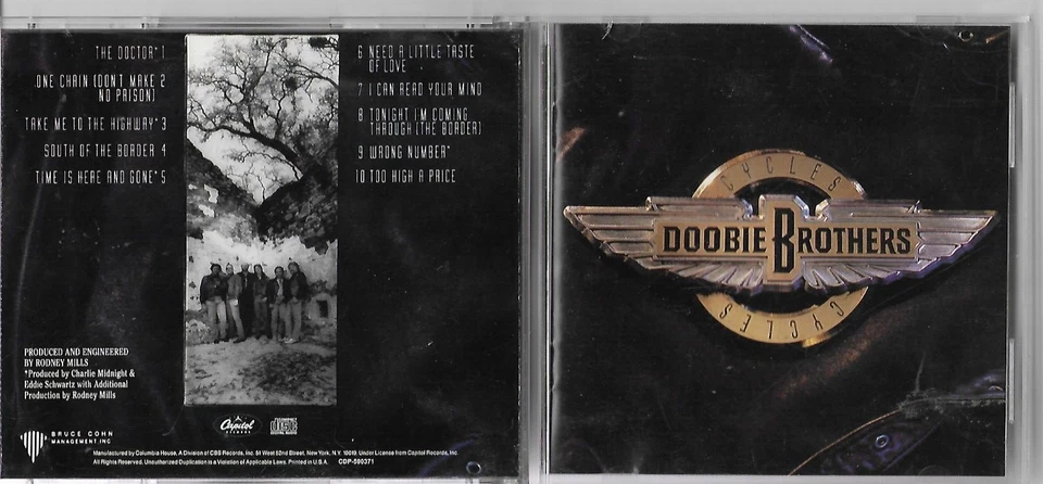 Cycles by The Doobie Brothers 1989 Capitol CD Compact Disc - Image 1 of 1
