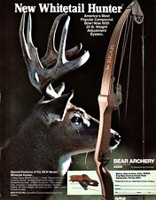 VINTAGE 1983 Bear Archery Compound bow Hunting Print Ad