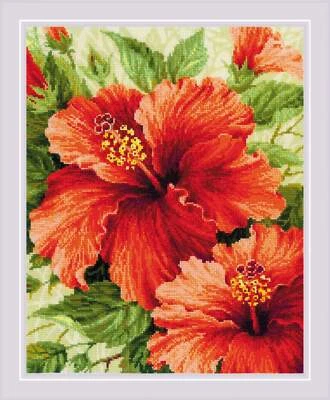 Riolis Counted Cross Stitch Kit Hibiscus R1967 - Image 1 of 4