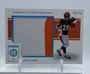 2017 PANINI  ENCASED  SUBSTANTIAL ROOKIE SWATCHES JOE MIXON 19/25. RARE - Picture 1 of 9