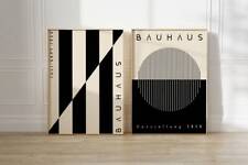 Bauhaus Printable Wall Art 1 or 2, Mid Century Modern Minimalist Print, No Frame