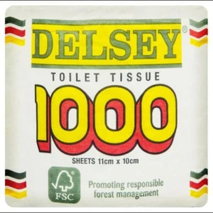 DELSEY TOILET TISSUE 1 PLY 1000S (Carton of 24) 14007-01 - Picture 1 of 1
