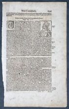 1628 Sebastian Munster Antique Print of Hermann Billung 1st Margrave of Saxony