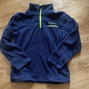 Eddie Bauer Boy’s Sz 14 Blue Fleece 1/4 Zip With Pockets - Picture 1 of 8