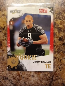 Jimmy Graham Rookie Card 2010 Score "RED ZONE" Factory #32/100 NM+ - Picture 1 of 3