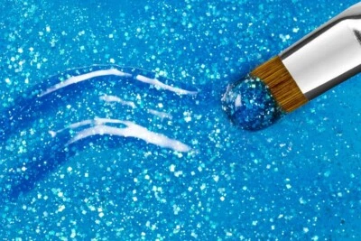 Jolifin Farbgel neon-blue Glitter 5ml #1280 - Bild 1 von 3