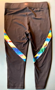 FILA Sport Performance Laufleggings/Caprihose (Neu ohne Etikett) Damen (M) schwarz & multi  - Bild 1 von 4
