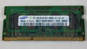 Laptop Name Brand Memory 1GB PC3-8500S DDR3 1066MHz Samsung Hynix Nanya Elpida - Picture 1 of 3