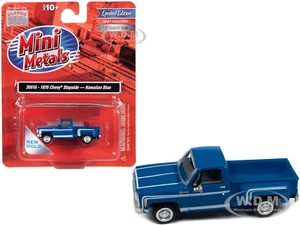 1976 CHEVROLET STEPSIDE PICKUP TRUCK HAWAIIAN BLUE 1/87 (HO) MODEL CAR CMW 30616 - Picture 1 of 1