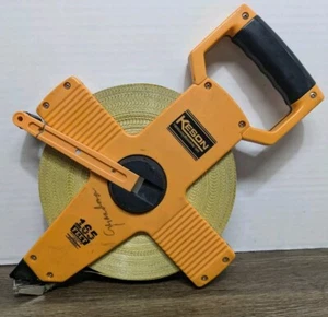 Nastro di misura vintage Keson nylon rivestito ACCIAIO 165' ingegneria 10ths/100ths 10E Sr - Foto 1 di 10