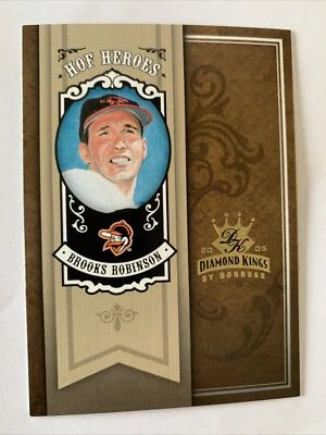 2005 Donruss Diamond Kings HOF Heroes Insert #HH-2 Brooks Robinson Free Ship - Image 1 of 2