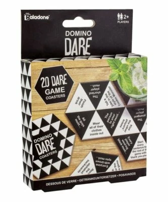 Paladone DOMINO DARE  Game Coasters Party Friends Play Fun Gift  Idea New - Image 1 of 4