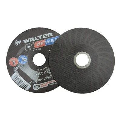 Walter 11-T 042 Zip Wheel CUT OFF WHEEL / (25 pk) 4.5 in. x 7/8 in. Arbor x 3/64 - Image 1 of 2