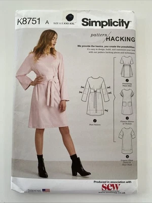 Simplicity K8751  Misses Dress with Hacking Options Womans Uncut Pattern - Image 1 of 4