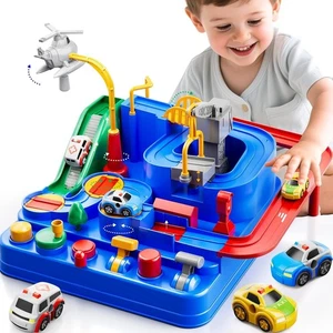Piste de Course Voiture pour Enfants 4-8 ans, Jouets Voiture Enfant pour Garçons de 3 Ans, Piste de Course - Photo 1/8