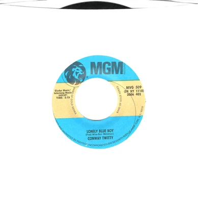 Conway Twitty:     It's Only Make Believe / Lonely Blue Boy .. 45 RPM 7854 - Image 1 of 3