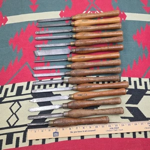 Lot Of 15 Marples carving chisels - Picture 1 of 13