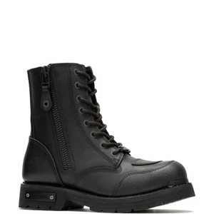 Harley-Davidson Hadan 7" D96297 Mens Black Leather Lace Up Motorcycle Boots - Picture 1 of 8