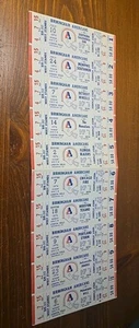 WFL Birmingham Americans Season Tickets Unused Uncut Sheet July 1974 -Nov. 1974 - Picture 1 of 7